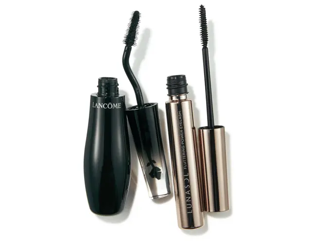 （右）カネボウ化粧品 ルナソル フラッタリングパワーアイラッシュ 01、（左）ランコム グランディオーズ ノワール ミリフィック
