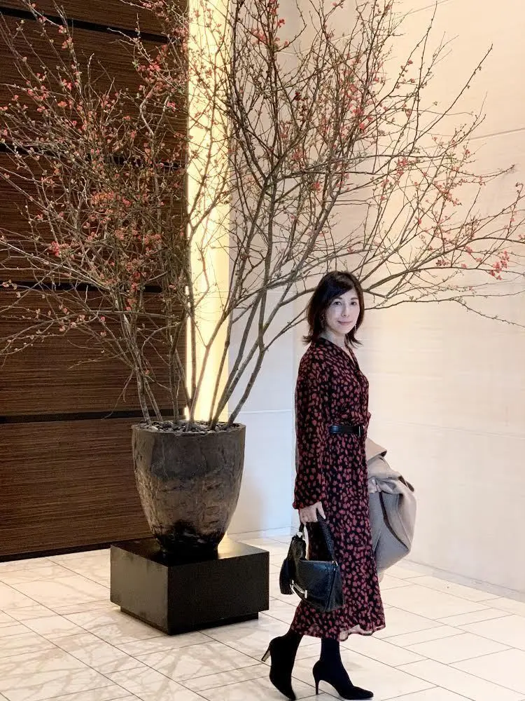 おしゃれブロガー　ワンピースコーデ