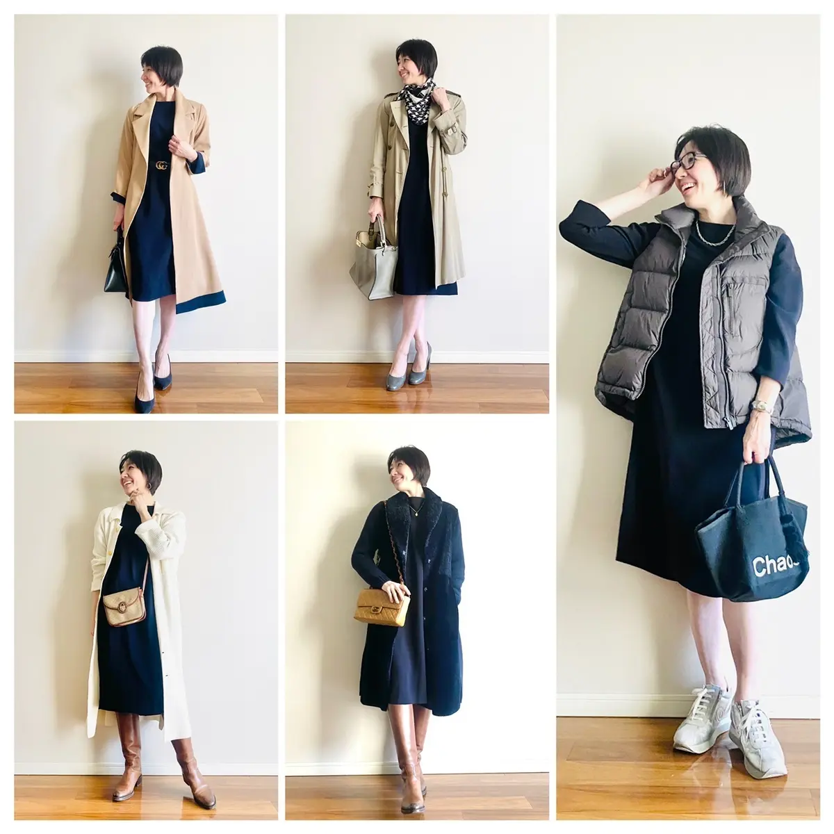 華組ワンピース　E by eclatから新作ワンピース着回しコーデ