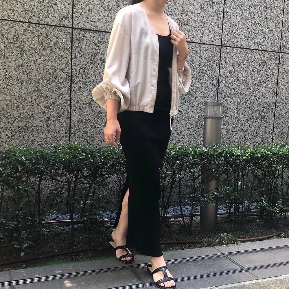 Chaos×eclat 16Gインプレリブニットタンクトップ、リブニットスカート