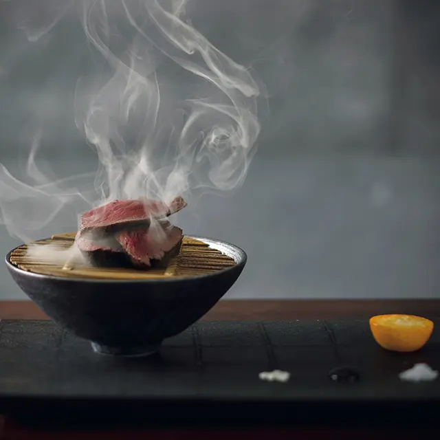 蝦夷鹿のいぶし焼き