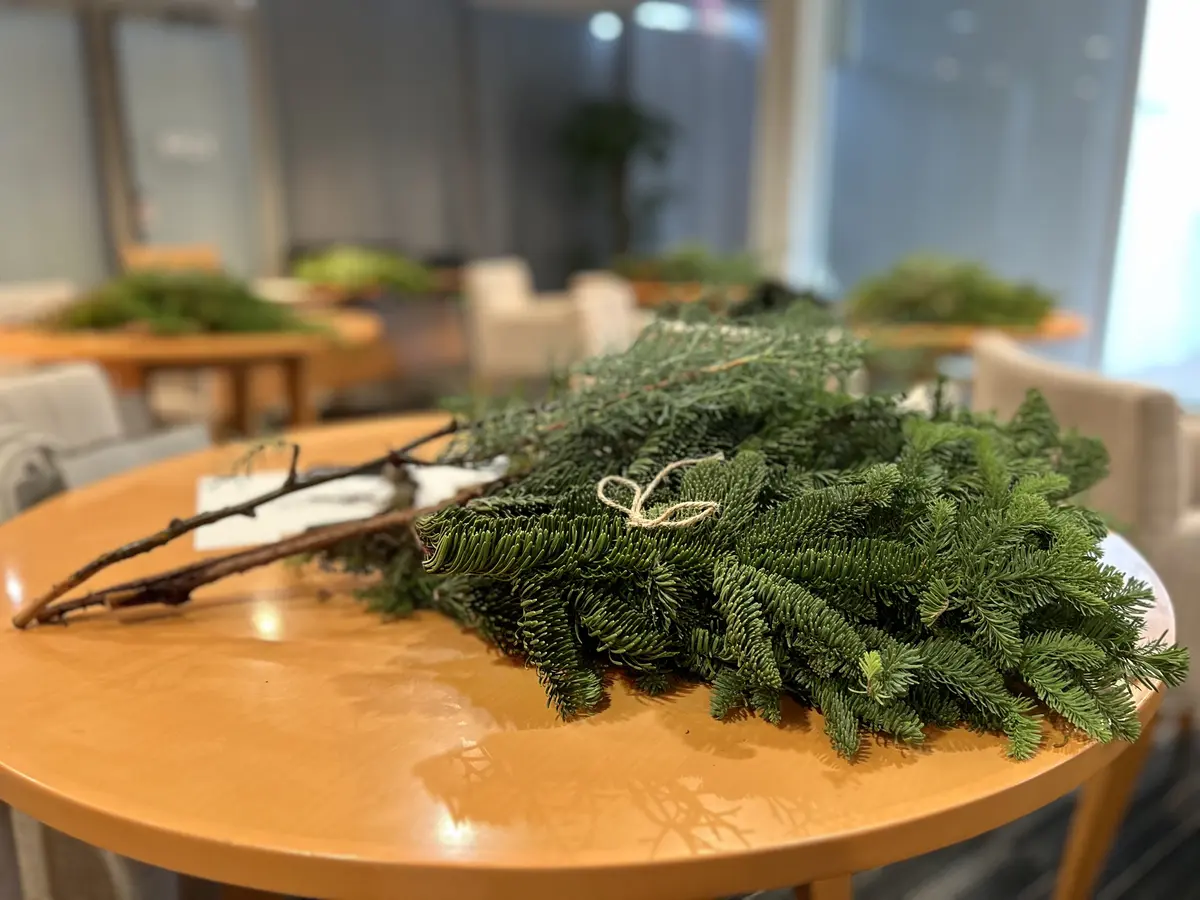 二子玉川でパリスタイルクリスマスリースのの画像_8