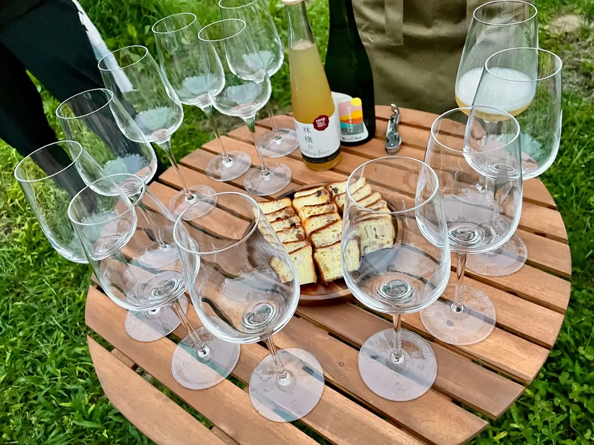 シードルで乾杯