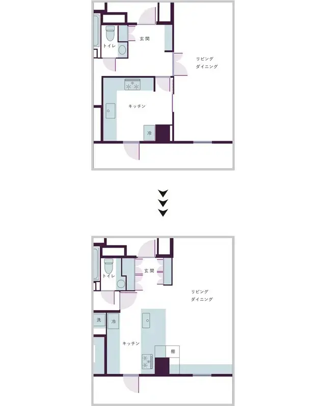 間取り図Before&After