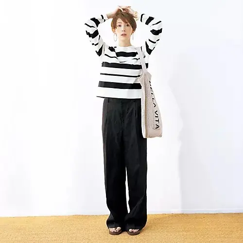 森慶子×raspail ボーダープルオーバー ￥22,000