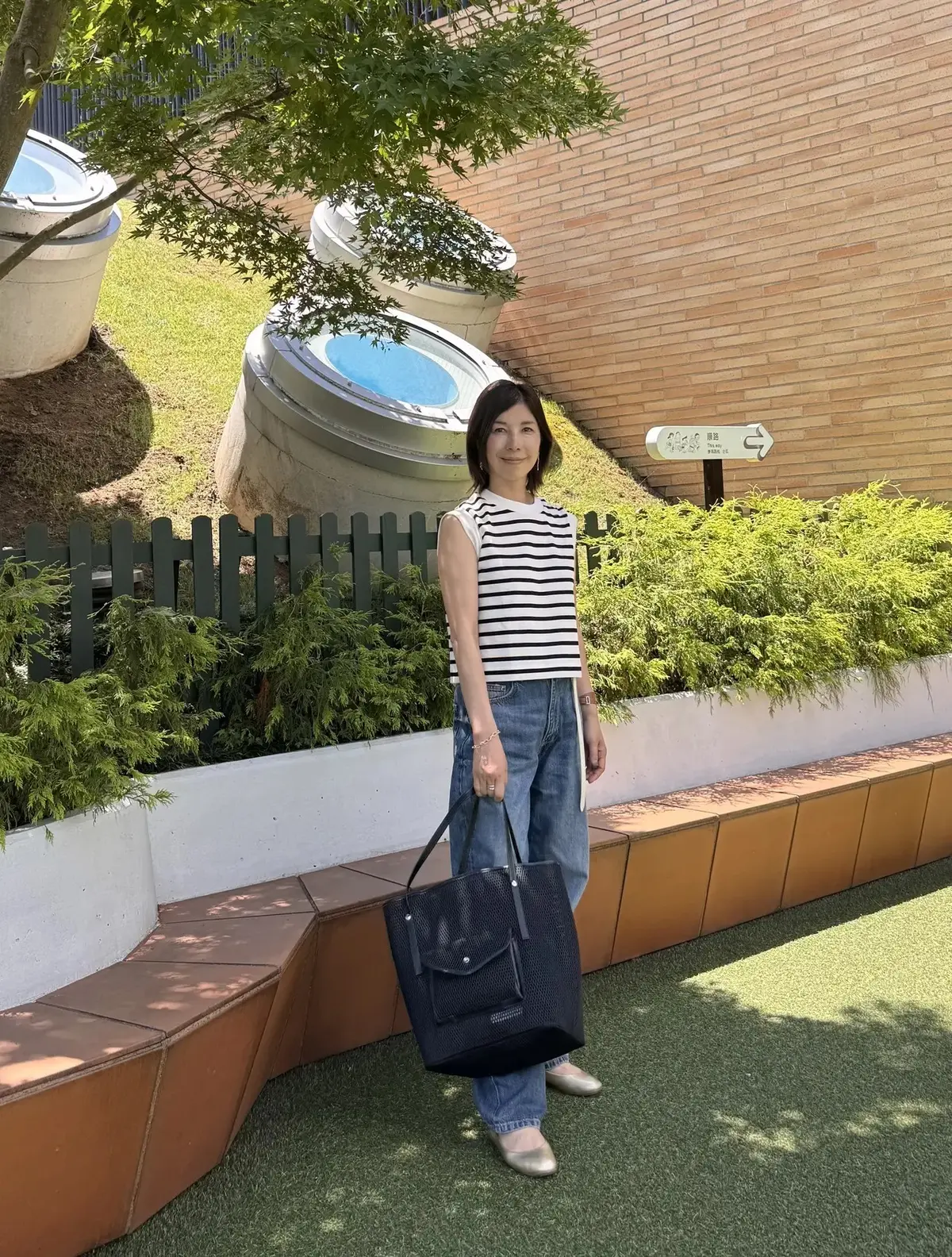 ZARA デニムパンツ　エクラ華組 綾部佳世さん