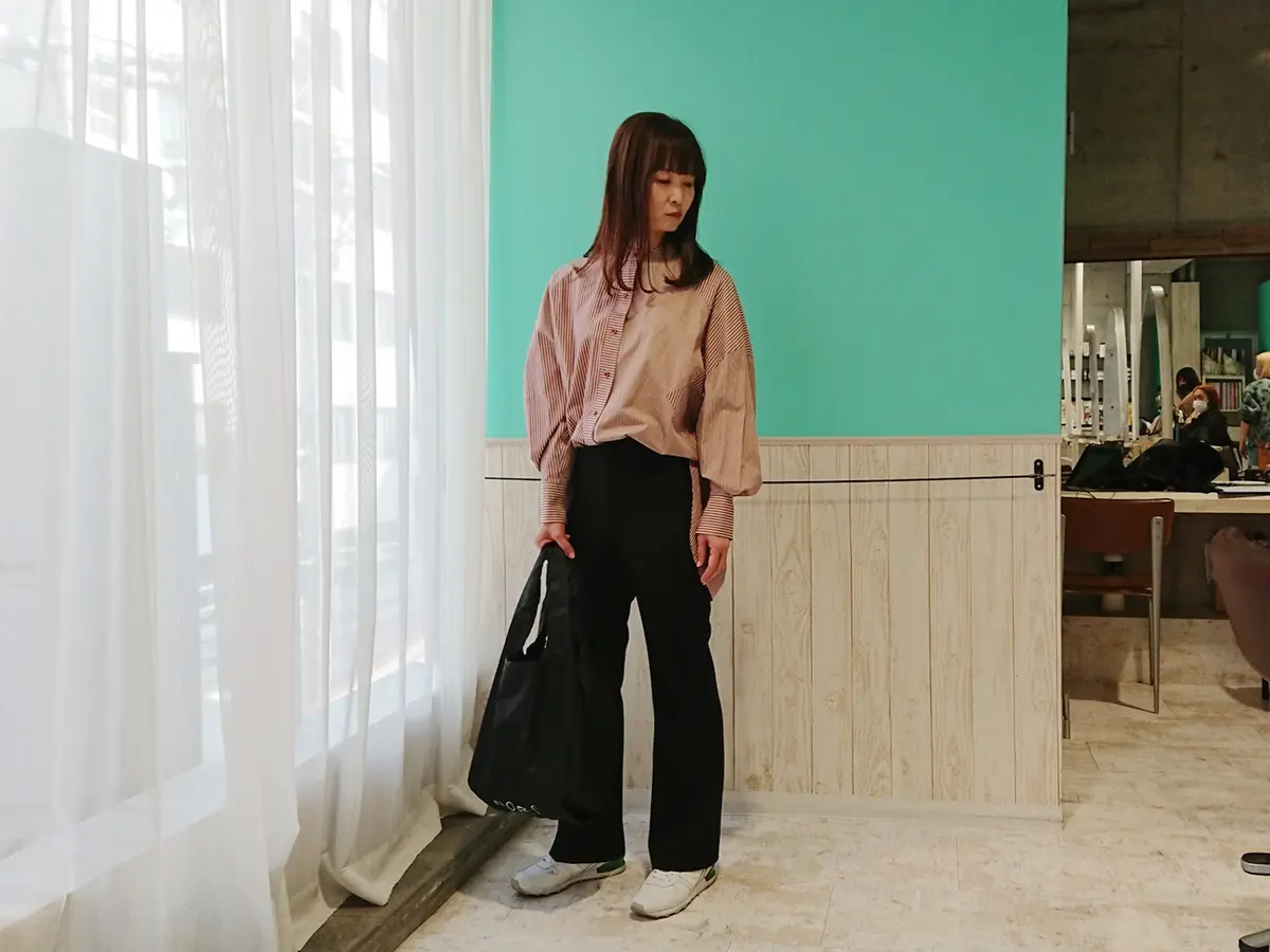 ストライプブラウス