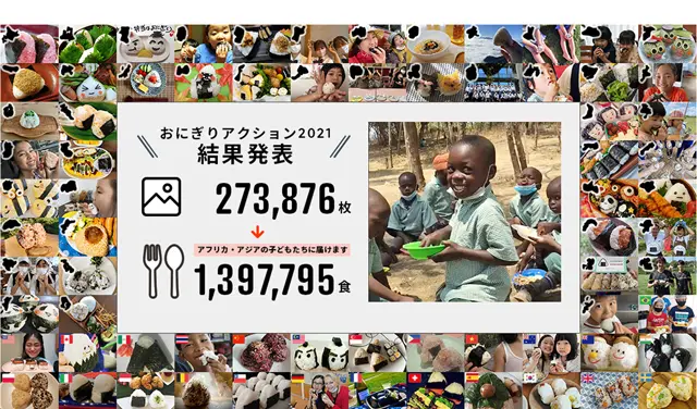 基本的に写真1枚当たり給食5食が贈られ、費用は賛同企業や団体が負担。