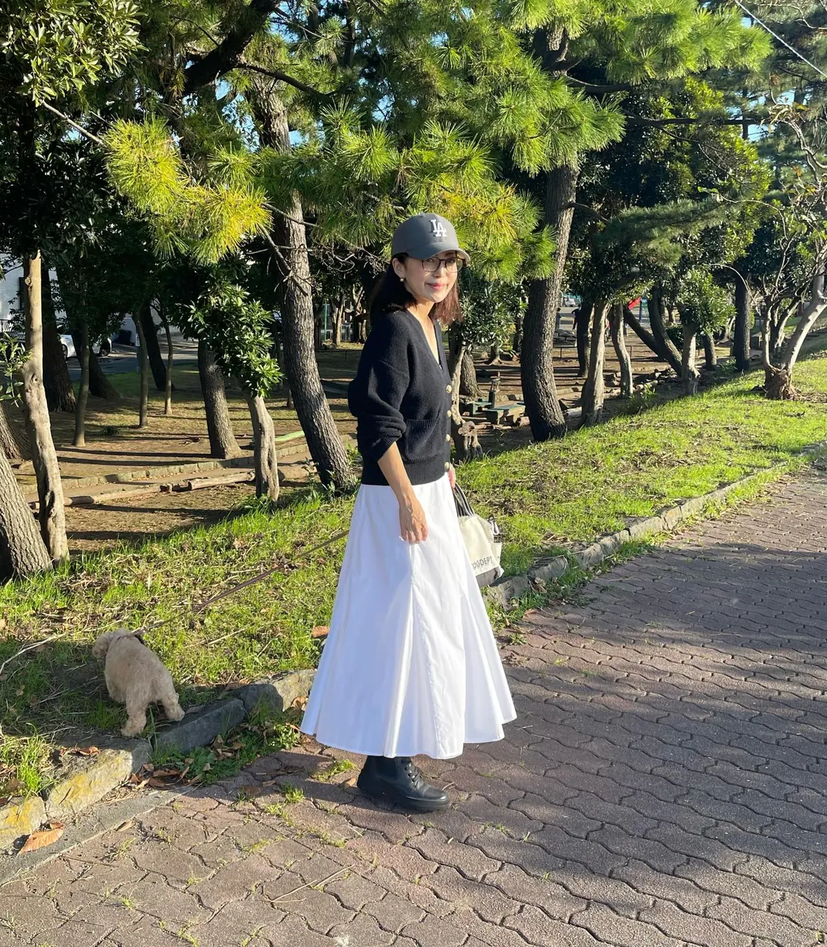 ネイビー×ホワイトコーデでお散歩＆バースの画像_1