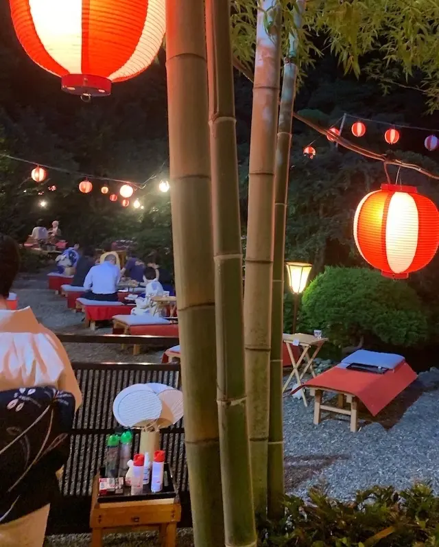 葉山　日影茶屋　鮎を食べる夕べ