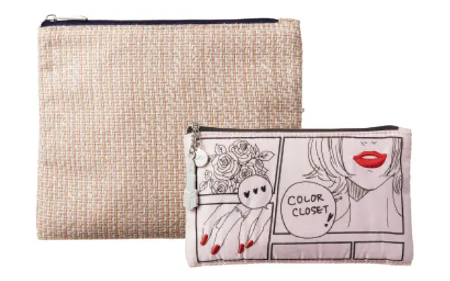 「ジュリーク」のポーチは縦16×横19cm