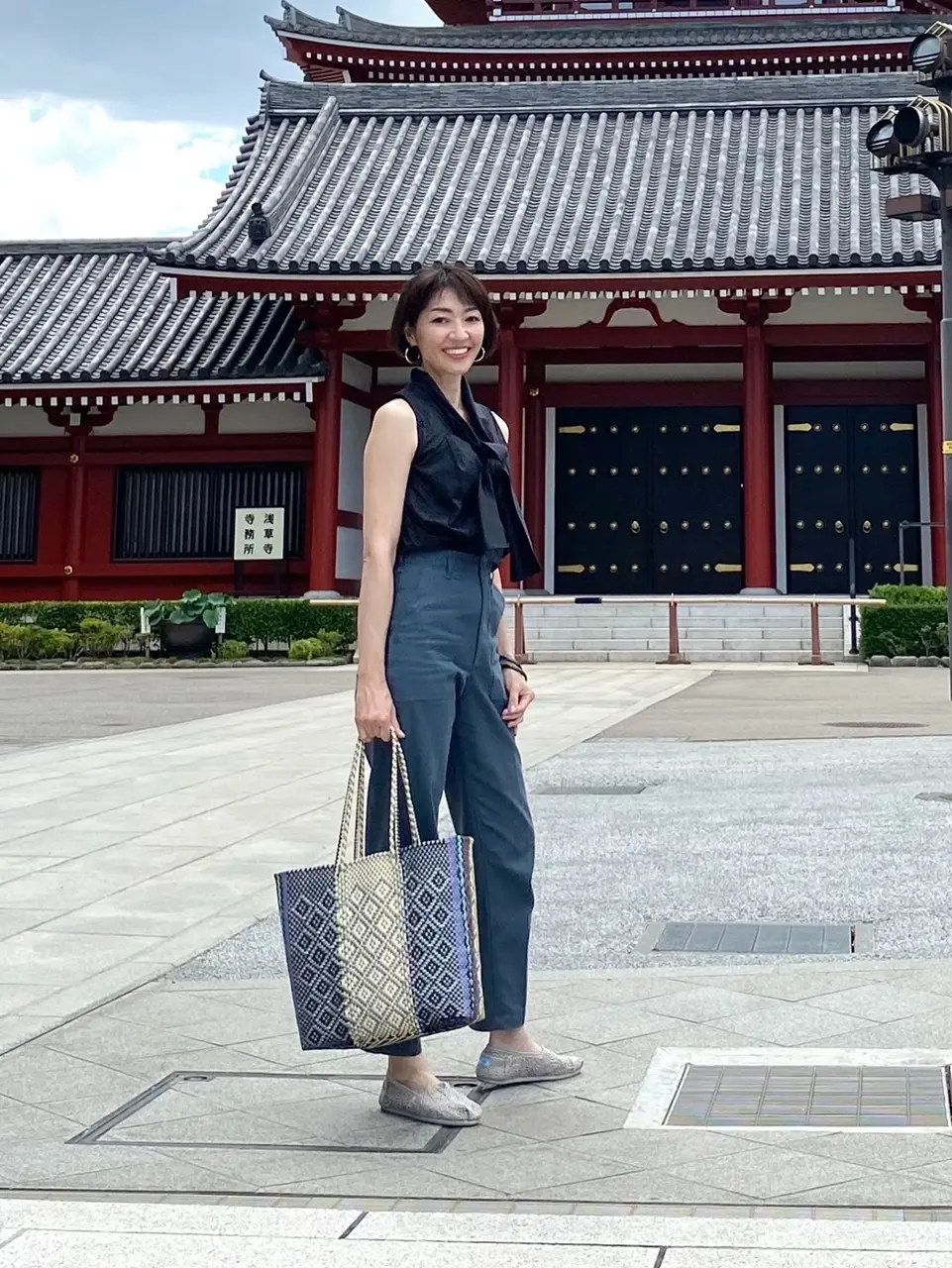 ベイカーパンツコーデ