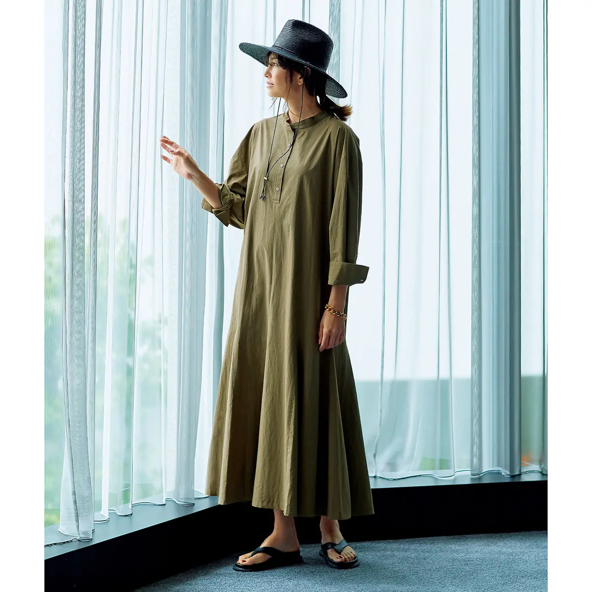 GALLARDAGALANTE×éclat シャツワンピース