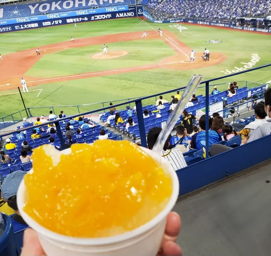 ハマスタ名物、みかん氷！