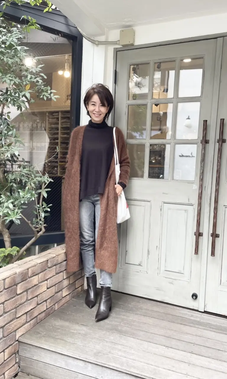 愛してやまないロングニットカーディガンの画像_4