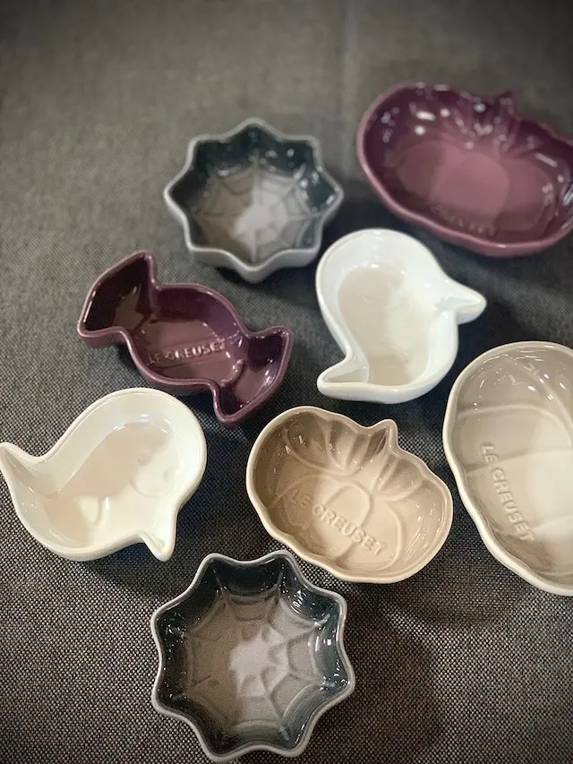 ル・クルーゼ　ハロウィンの器　ハロウィンのテーブル　ハロウィンの食卓　ハロウィンのテーブルコーデ　器好き　Jマダム　Jマダムの暮らし　Jマダムのおうち時間　LECREUSET