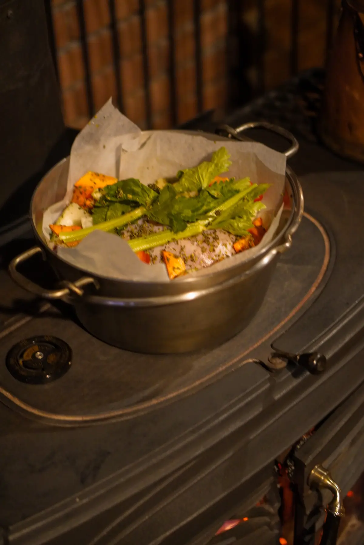 薪ストーブでX’mas クッキングの画像_5