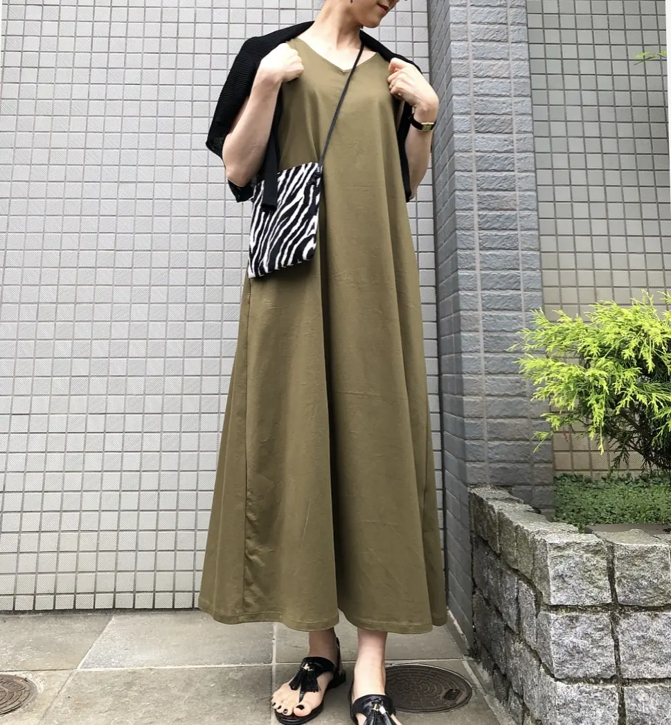 UNIQLOマーセライズワンピ❤︎私はカの画像_3