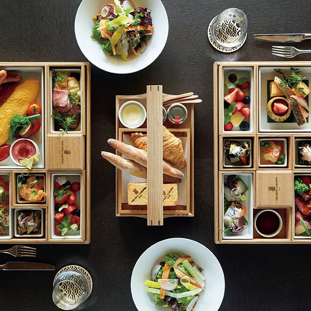 朝食は、リクエストで客室でも楽しめる