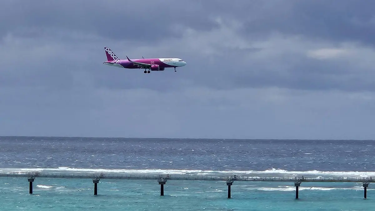 飛行機の離発着