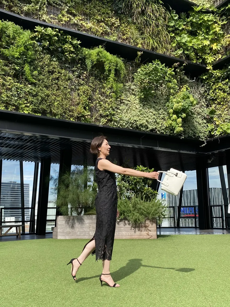 銀座東急屋上にて