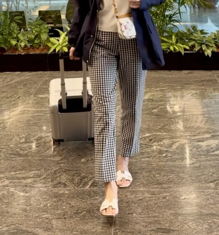 ギンガムチェックパンツ