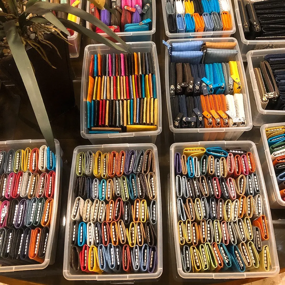 ヘビ革　キーケース