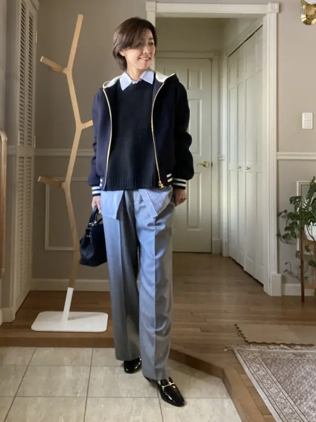 スタジャンで大人カジュアルコーデの画像_1