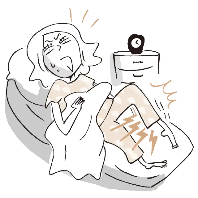 寝ている間に足がつる