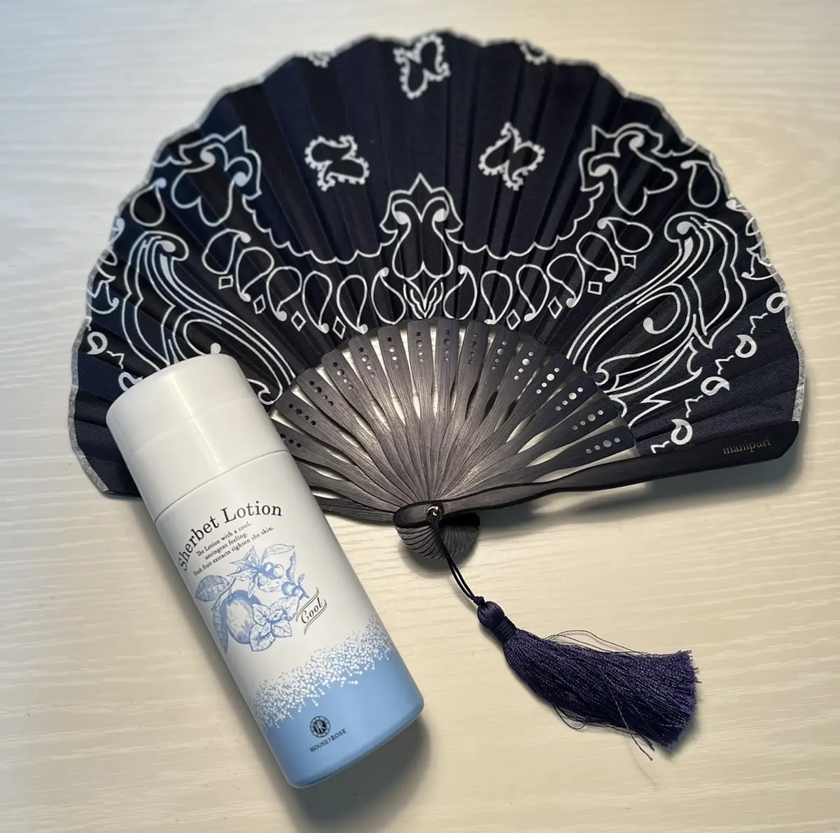 エクラ別注 manipuriの可愛い扇子の画像_4