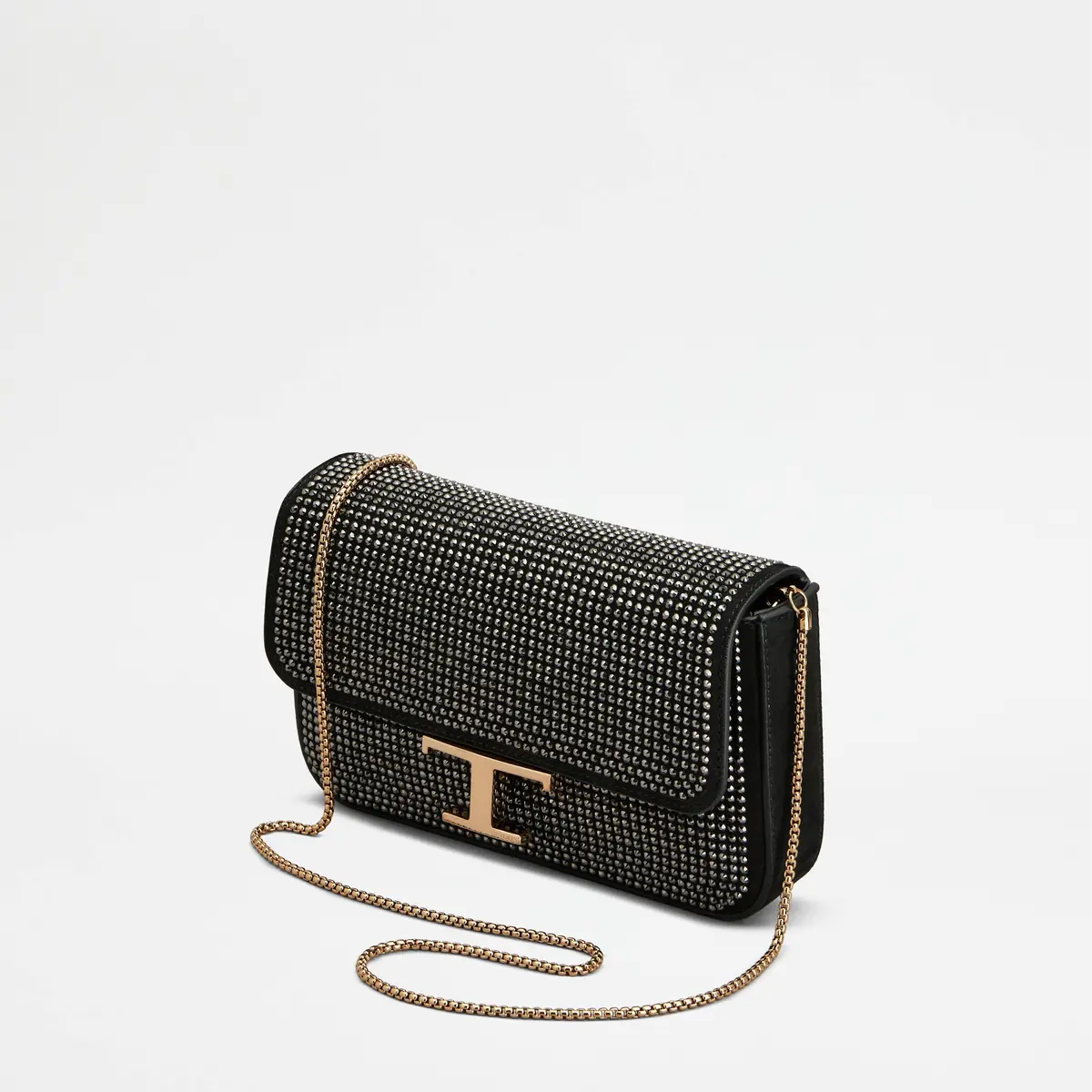 トッズ　T タイムレス スエード フラップ バッグ マイクロ