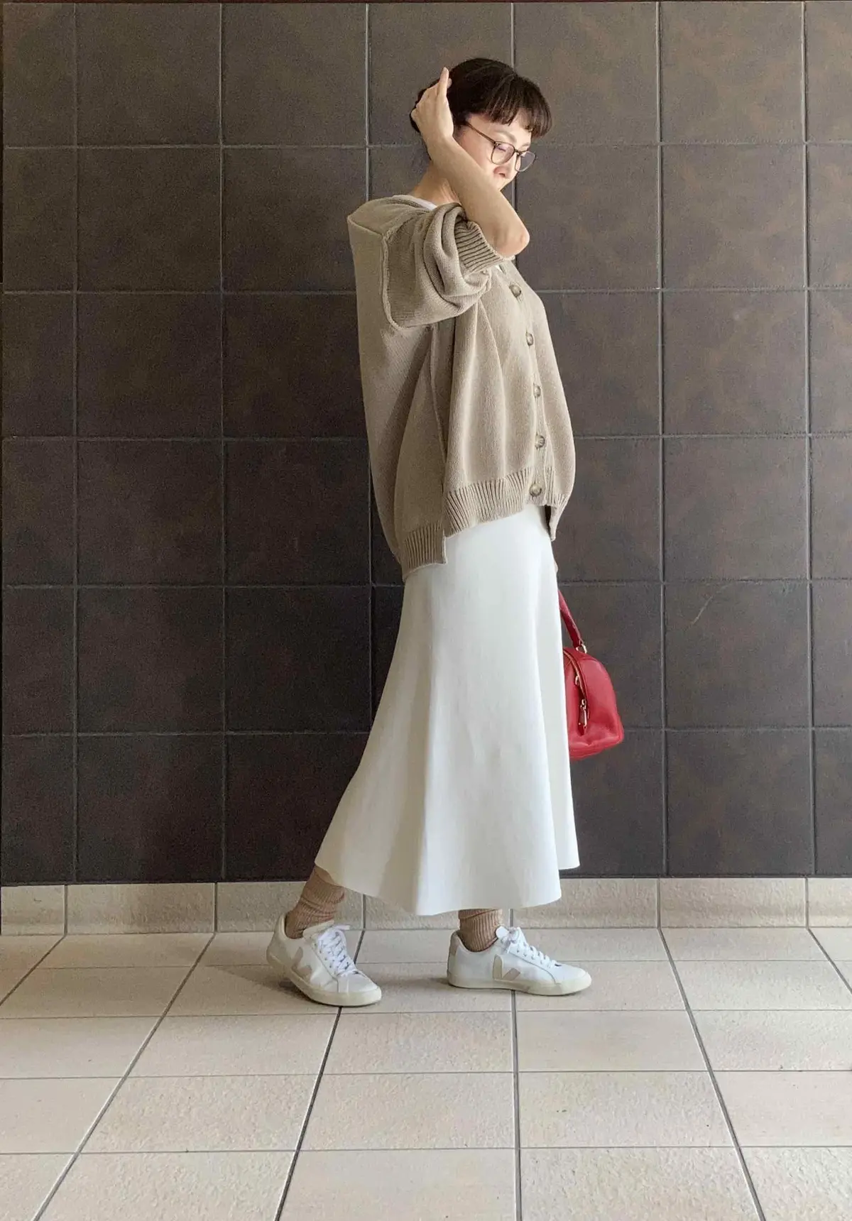 éclat エクラ　Jマダム　トモコ　知子　ブログ　札幌　北海道　ザラ　ZARA カーディガン　ベージュ