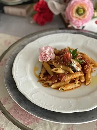 サーディン入りペンネアラビアータ