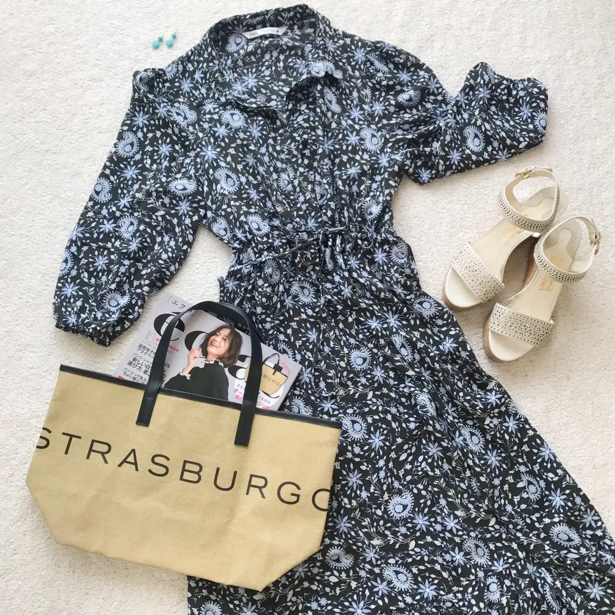 ZARAワンピにトートを合わせての画像_2