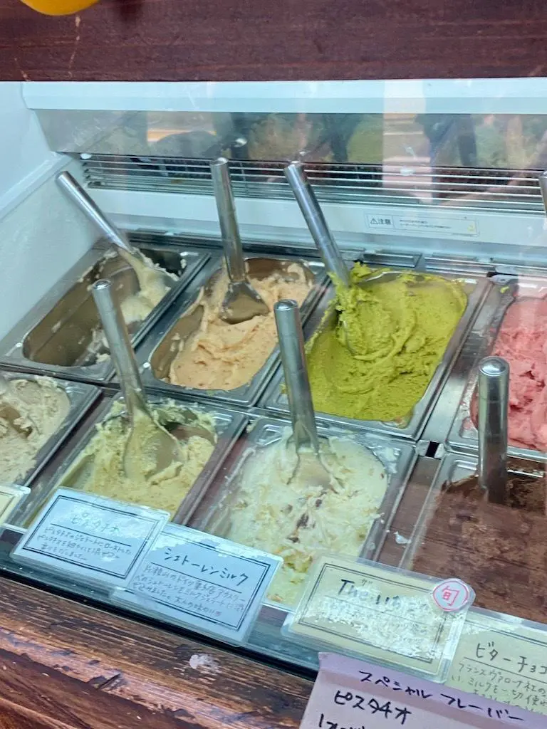 人気ジェラート店「The Market SE1」のショーウィンドゥ