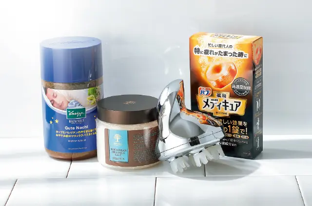 その日の気分に合わせた入浴剤をたっぷり入れて