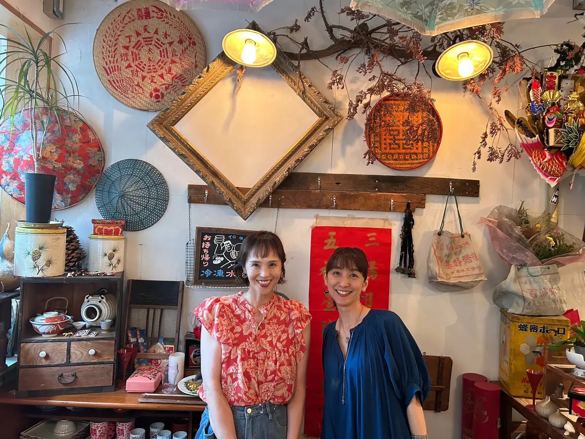 台湾雑貨　華組の華菜子さんと私