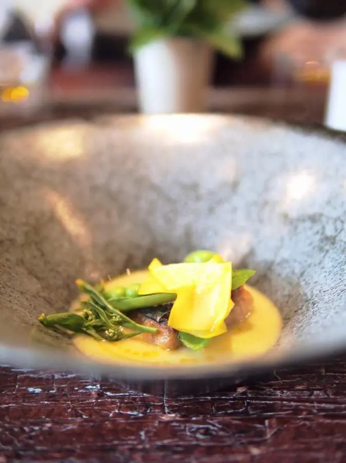 ランチコース　鰆　フレンチ　ルコネッサンス　ズッキーニ