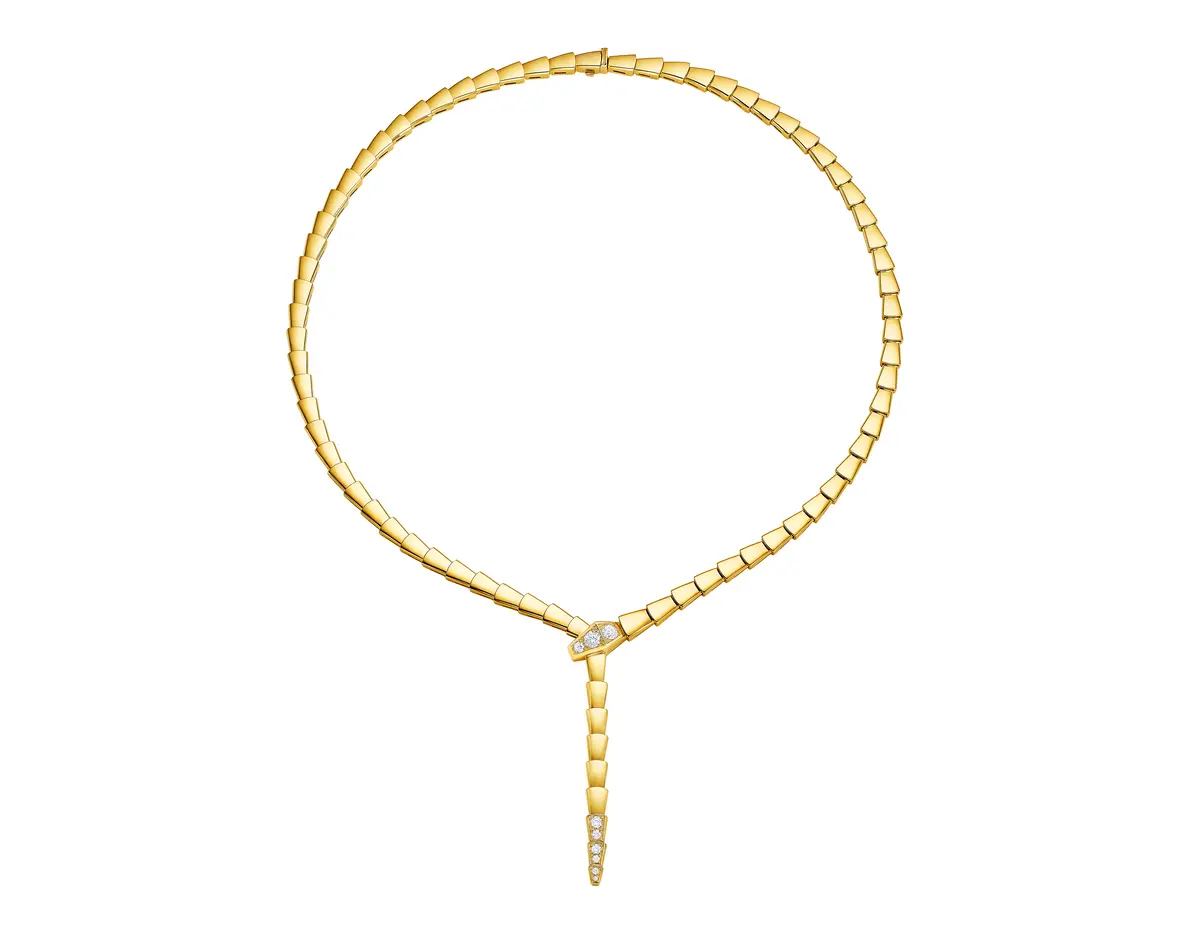 ブルガリ「セルペンティ ヴァイパー」ネックレス YG x DIA ¥5,764,000