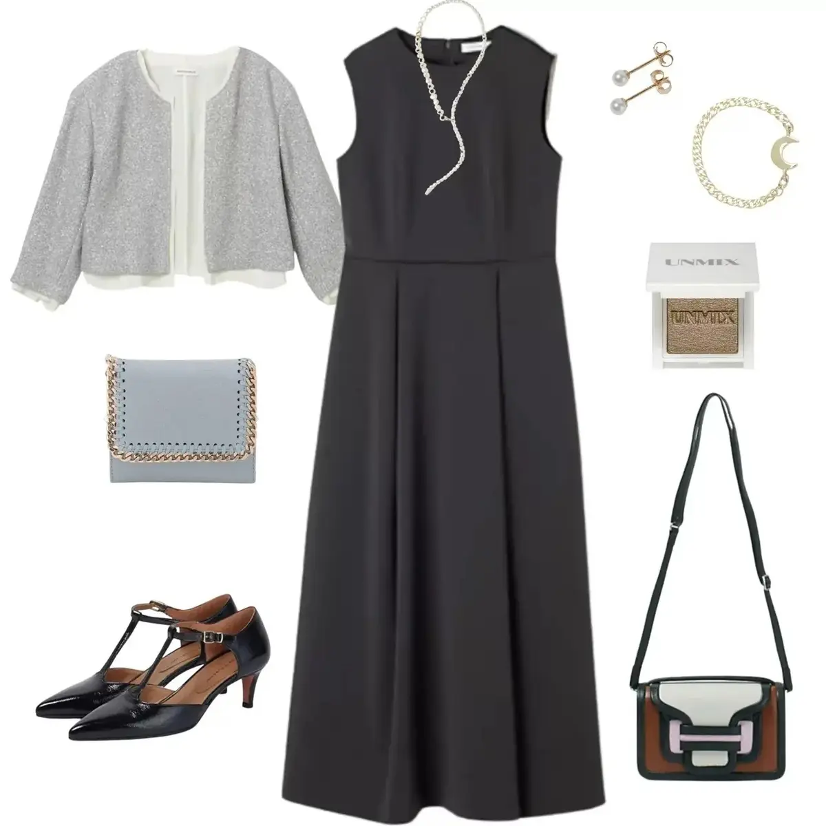 【50代 週末コーデ】気の張るシーンにも相応しい品よく華やかなドレススタイル