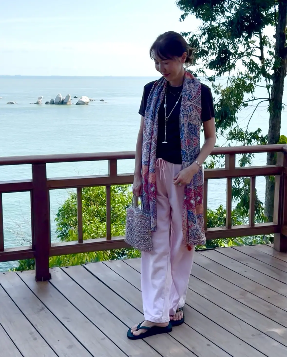 ショールコーデ