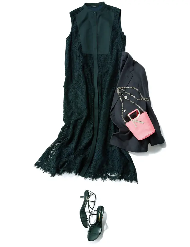 ハンサム＆女らしい一枚は、フォーマルシーンにもフィット