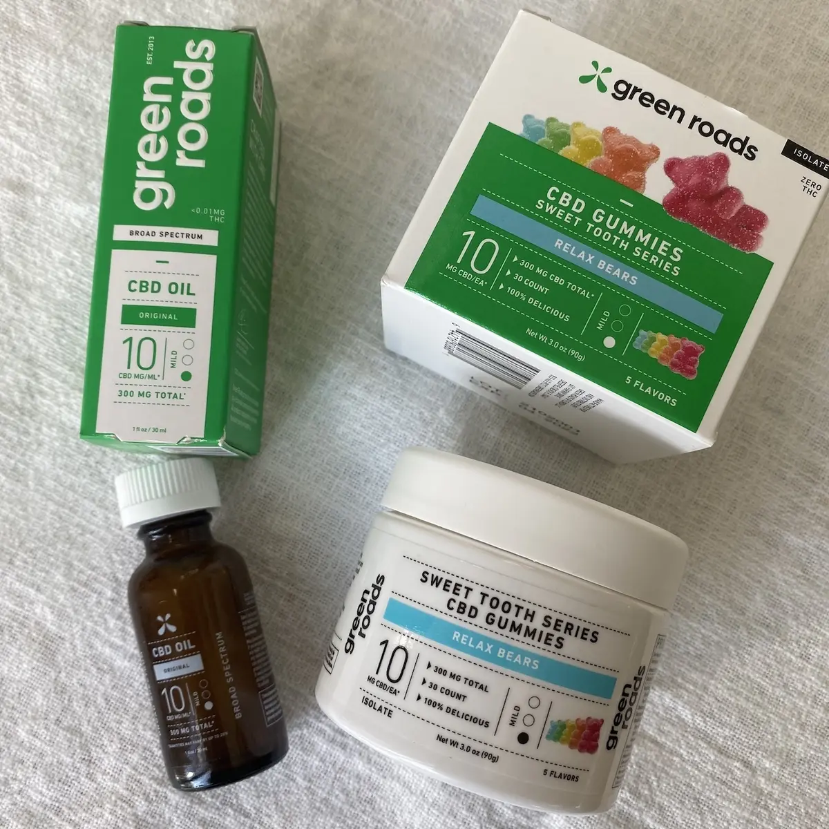 green roads　CBD　オイルタイプとグミタイプ