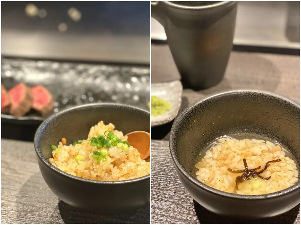 鉄板焼grow上野店 ガーリックライス＆洋風お茶漬け