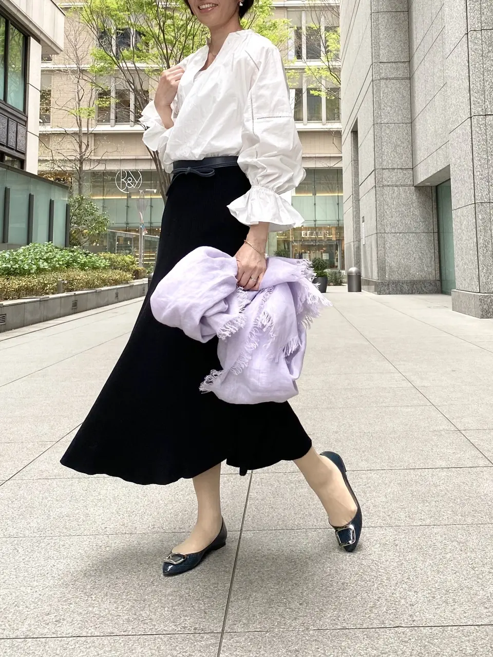 MUSE de Deuxieme Classe黒スカートコーデ②