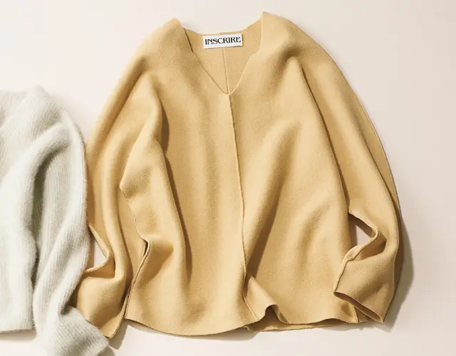 アンスクリアのミラノリブニット