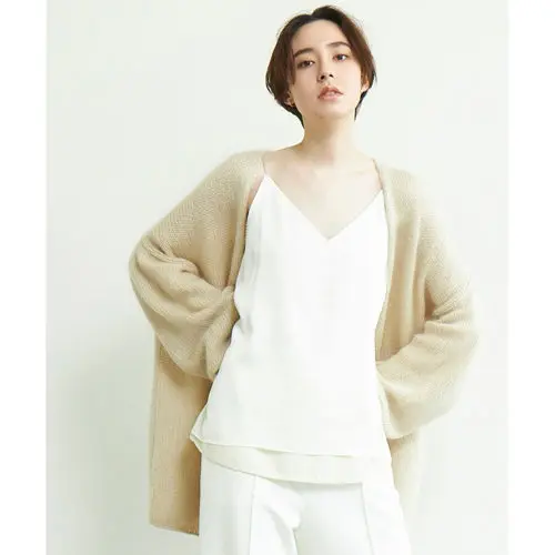 GALLARDAGALANTE シルクモヘアカーディガン