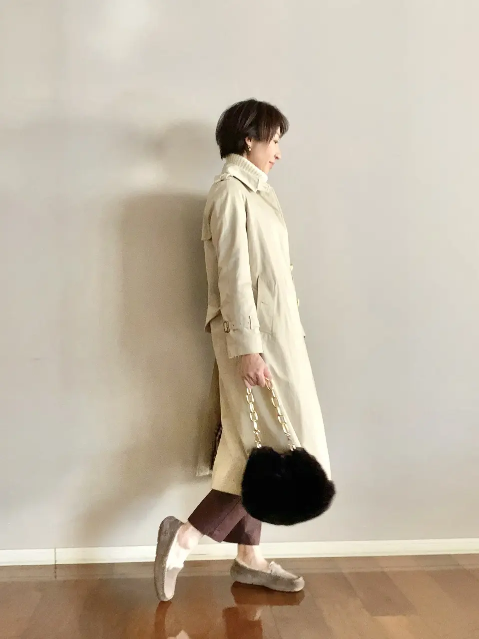 ファーバッグコーデ②