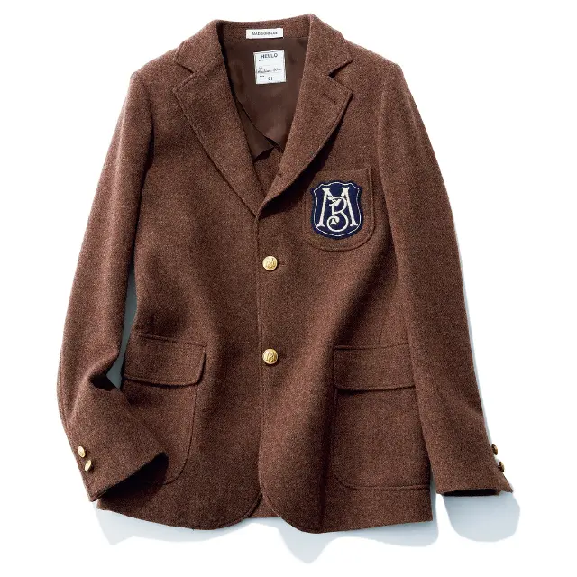 ブラウン　ジャケット　マディソンブルー