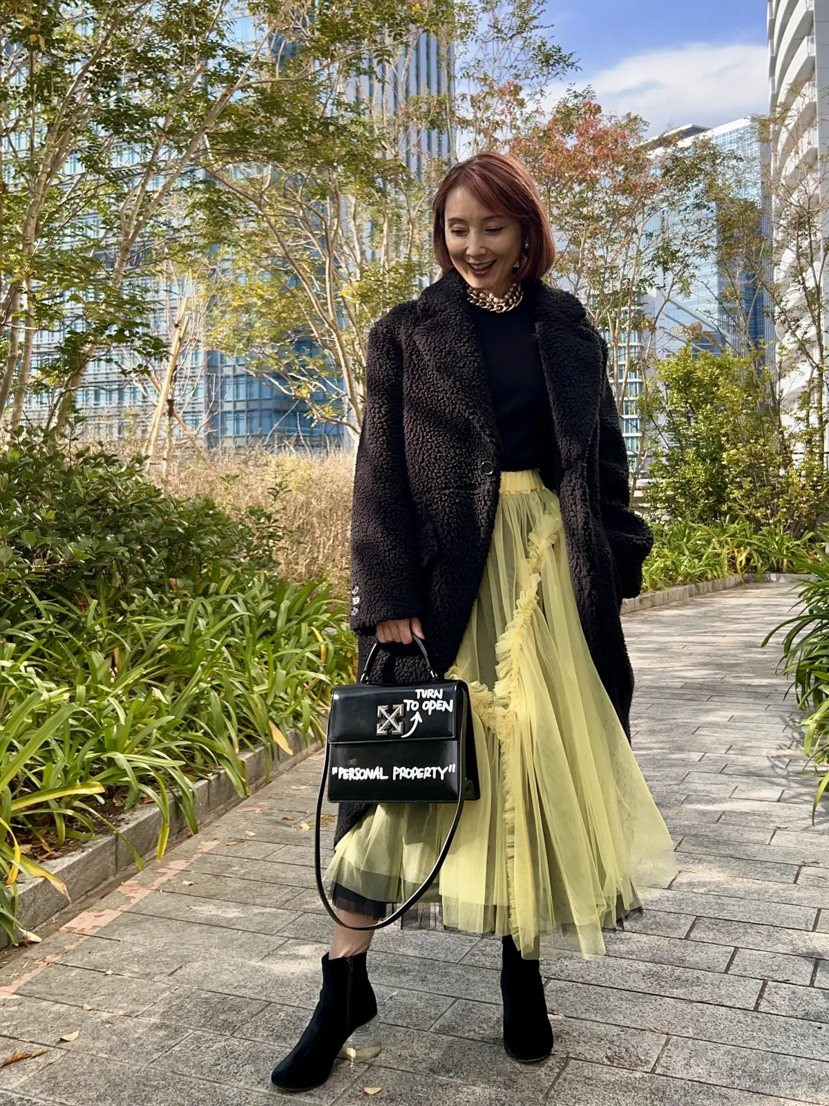 開運コーデ 8 黄色いチュールスカートがの画像_4